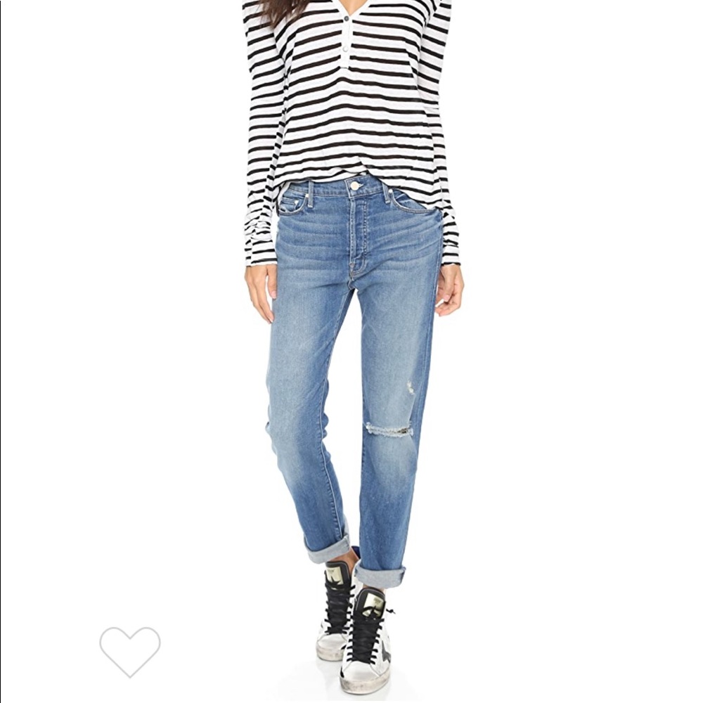Mother cropped jeans